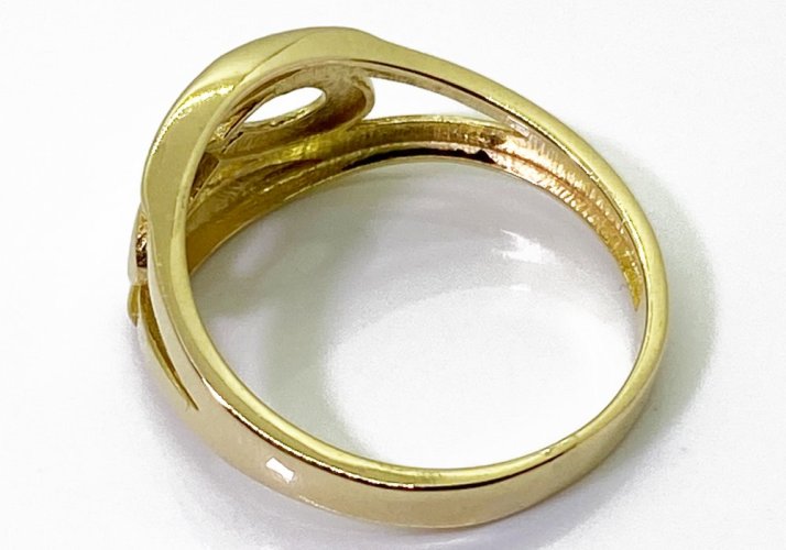 Zlatý prsten 2,29 g 14 Kt