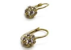 Zlaté náušnice 2,09 g 14 Kt