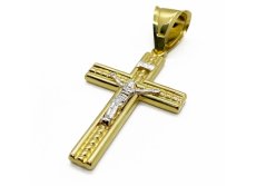 Zlatý přívěsek Kříž 4,53 g 14 Kt
