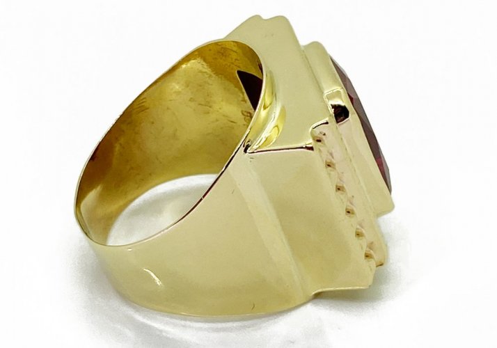 Zlatý prsten pánský 11,17 g 14 Kt
