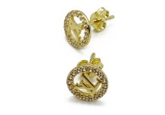 Zlaté náušnice 1,28 g 14 Kt