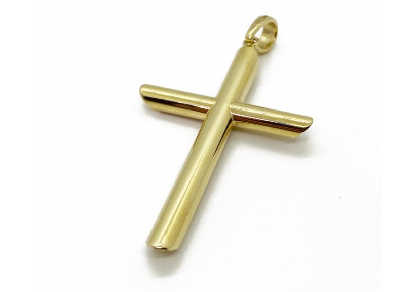 Zlatý přívěsek Kříž 2,08 g 14 Kt