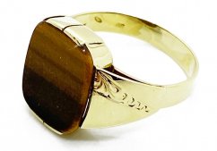 Zlatý prsten pánský 5,47 g 14 Kt
