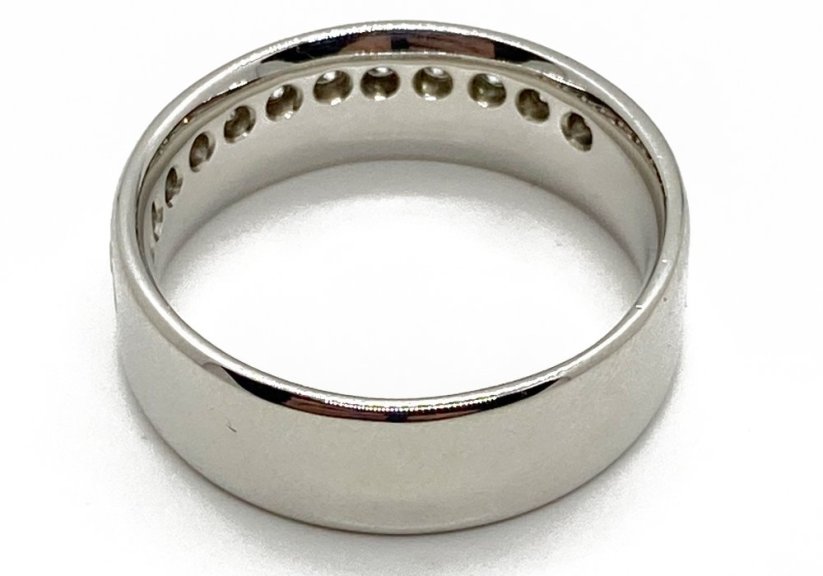Zlatý prsten s Diamanty 7,22 g 14 Kt