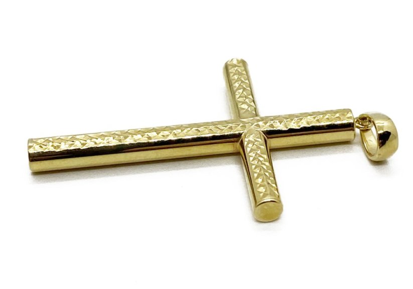 Zlatý přívěsek Kříž 2,24 g 14 Kt