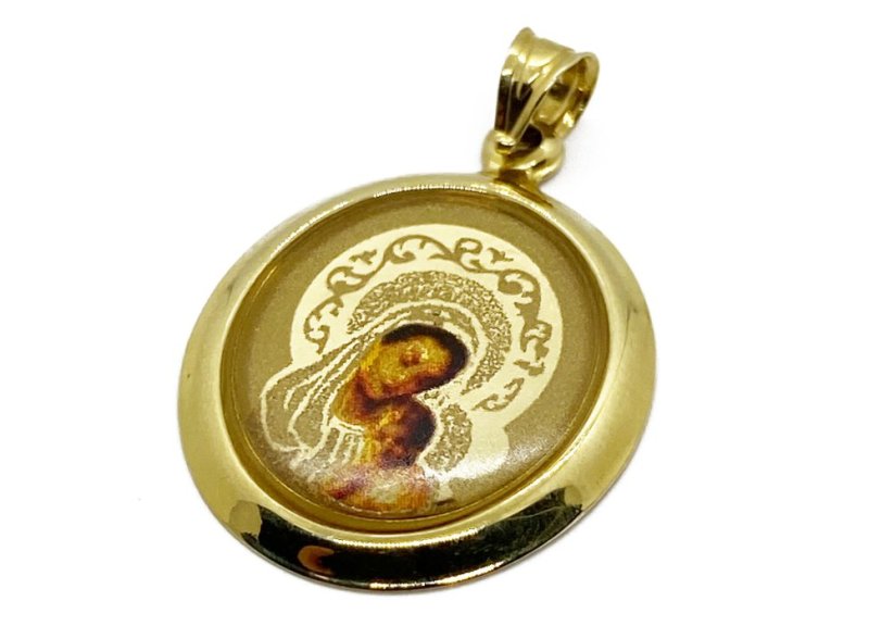 Zlatý přívěsek Madonka 1,41 g 14 Kt